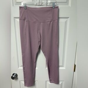 Nike Dri-FIT Yoga Leggings in Soft Purple, plum,  size XL